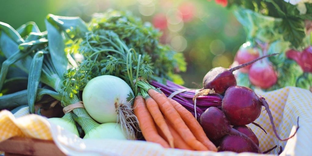 Foto van groenten voor gezonde voeding, belangrijke voor je mentale gezondheid